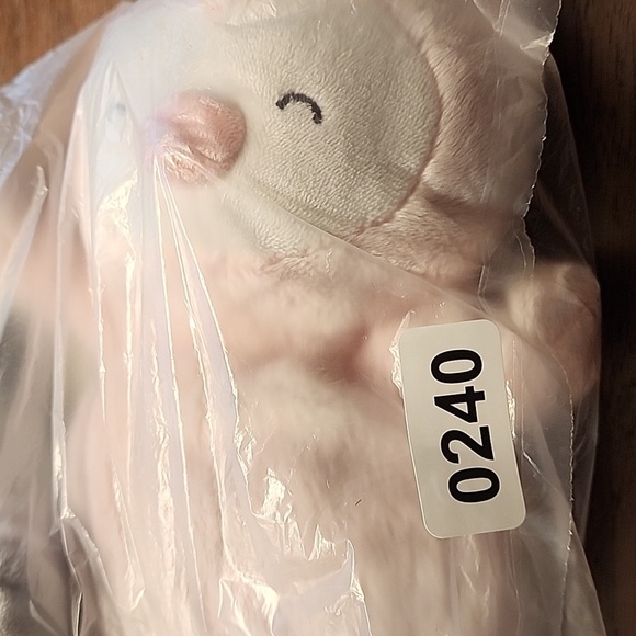 Just One You by Carter's pink penguin rattle toy closed eyes gray legs - Picture 6 of 6